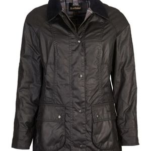 Barbour Women's Beadnell Waxed Jacket & Hood Accessory, size 16US